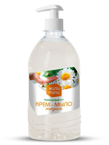 Мыло жид 1л Жили-Мыли крем-мыло дозатор - фото - 1