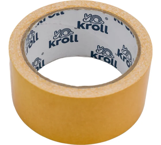 Лента клейкая 2-х сторонняя 48мм*10м Kroll - фото - 1