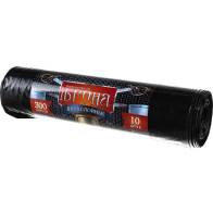 Пакеты д/мусора 300л (10шт) Ромашка Броня ПВД 60мкм 105*150см двухслойные - фото - 1