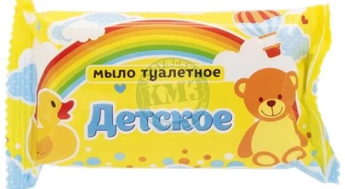 Мыло туал 90г Детское в цв об Калужский МЗ 72шт/уп - фото - 1